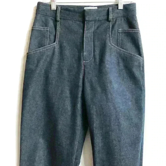 COLOVOS IKRAM High Waisted Dark Jeans. - Picture 8 of 9